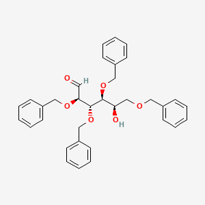 Chemical structure of 2,3,4,6-Tetra-O-benzyl-D-galactose