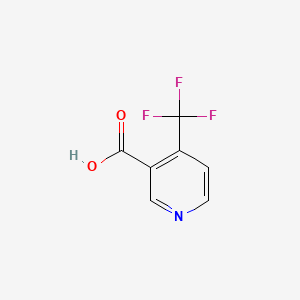 Chemical structure of 4-(Trifluoromethyl)nicotinic acid