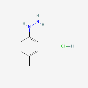 Chemical structure of p-Tolylhydrazine hydrochloride