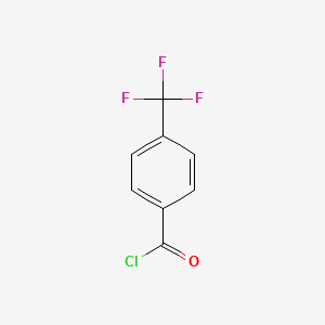 Chemical structure of 4-(Trifluoromethyl)benzoyl chloride