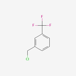 Chemical structure of 3-(Trifluoromethyl)benzyl chloride