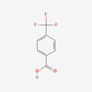 Chemical structure of 4-(Trifluoromethyl)benzoic acid