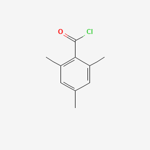 Chemical structure of 2,4,6-Trimethylbenzoyl chloride