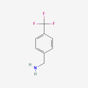 Chemical structure of 4-(Trifluoromethyl)benzylamine