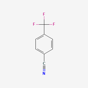 Chemical structure of 4-(Trifluoromethyl)benzonitrile