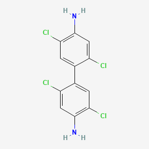Chemical structure of 2,2',5,5'-Tetrachlorobenzidine