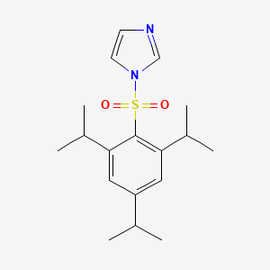 Chemical structure of 1-(2,4,6-Triisopropylbenzenesulfonyl)imidazole