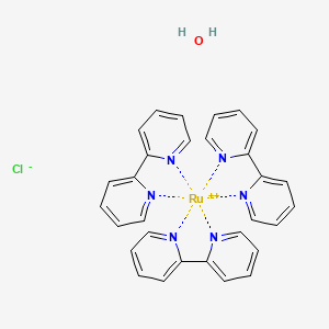 Chemical structure of Tris(2,2′-bipyridine)dichlororuthenium(II) hexahydrate
