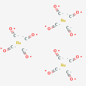 Chemical structure of Triruthenium dodecacarbonyl