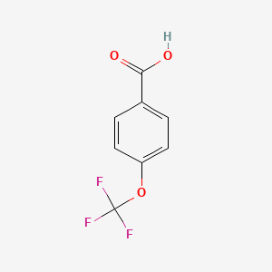 Chemical structure of 4-(Trifluoromethoxy)benzoic acid