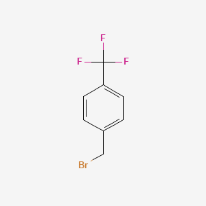Chemical structure of 4-(Trifluoromethyl)benzyl bromide