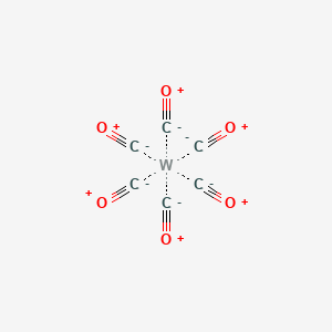 Chemical structure of Tungsten hexacarbonyl