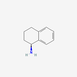 Chemical structure of (S)-(+)-1,2,3,4-Tetrahydro-1-naphthylamine