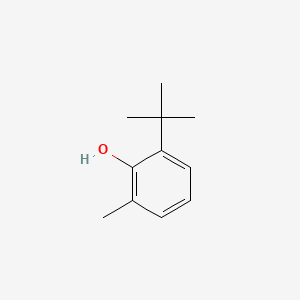 Chemical structure of 2-tert-Butyl-6-methylphenol