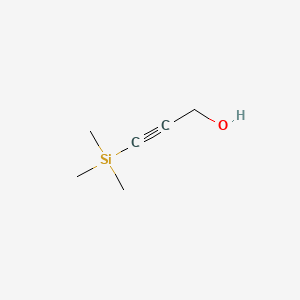 Chemical structure of 2-Propyn-1-ol, 3-(trimethylsilyl)-