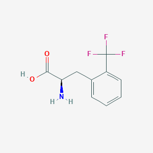 Chemical structure of 2-(Trifluoromethyl)-D-phenylalanine