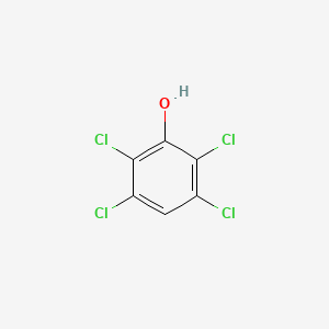 Chemical structure of 2,3,5,6-Tetrachlorophenol