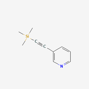 Chemical structure of 3-[(Trimethylsilyl)ethynyl]pyridine