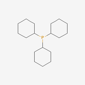 Chemical structure of Tricyclohexyl phosphine