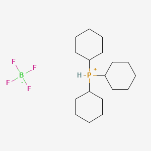 Chemical structure of Tricyclohexylphosphine tetrafluoroborate