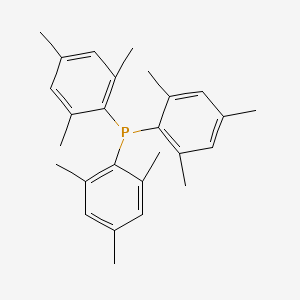 Chemical structure of Tris(2,4,6-trimethylphenyl)phosphine
