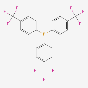 Chemical structure of Tris(4-trifluoromethylphenyl)phosphine