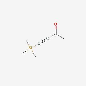 Chemical structure of 4-(Trimethylsilyl)-3-butyn-2-one