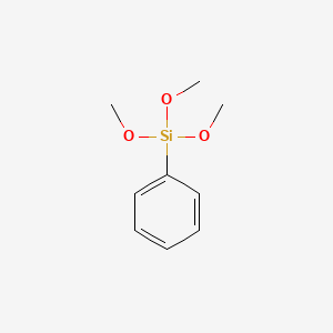 Chemical structure of Trimethoxyphenylsilane
