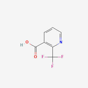 Chemical structure of 2-(Trifluoromethyl)pyridine-3-carboxylic acid