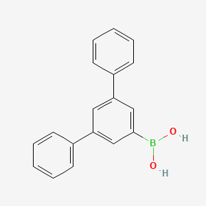 Chemical structure of (1~1~,2~1~:2~3~,3~1~-Terphenyl)-2~5~-ylboronic acid