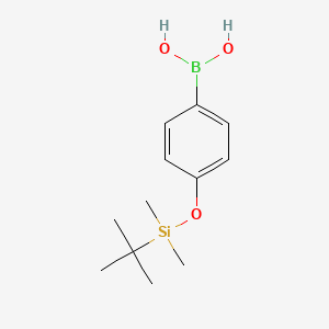 Chemical structure of 4-(tert-Butyldimethylsilyloxy)phenylboronic Acid