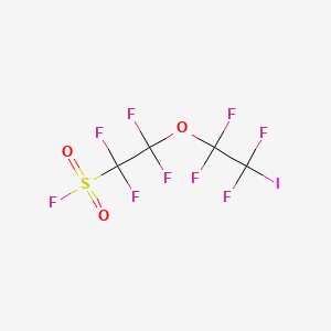 Chemical structure of Tetrafluoro-2-(tetrafluoro-2-iodoethoxy)ethanesulfonyl fluoride