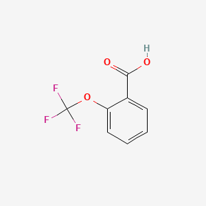 Chemical structure of 2-(Trifluoromethoxy)benzoic Acid