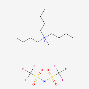 Chemical structure of Tributylmethylammonium bis(trifluoromethylsulfonyl)imide