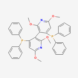 Chemical structure of (R)-(+)-2,2′,6,6′-Tetramethoxy-4,4′-bis(diphenylphosphino)-3,3′-bipyridine