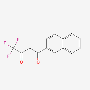 Chemical structure of 4,4,4-Trifluoro-1-(2-naphthyl)-1,3-butanedione