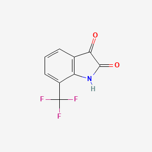 Chemical structure of 7-Trifluoromethylisatin