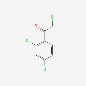 Chemical structure of 2,2′,4′-Trichloroacetophenone