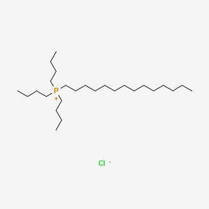 Chemical structure of Tri-n-butyl tetradecyl phosphonium chloride