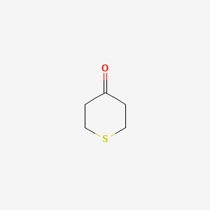 Chemical structure of Tetrahydrothiopyran-4-one