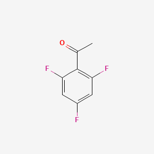 Chemical structure of 2',4',6'-Trifluoroacetophenone