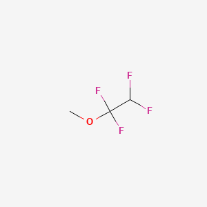 Chemical structure of 1,1,2,2-Tetrafluoro-1-methoxyethane