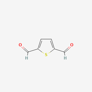 Chemical structure of Thiophene-2,5-dicarbaldehyde