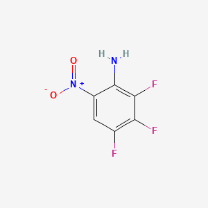 Chemical structure of 2,3,4-Trifluoro-6-nitroaniline