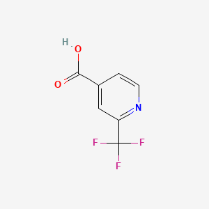 Chemical structure of 2-(Trifluoromethyl)pyridine-4-carboxylic acid