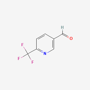 Chemical structure of 6-(Trifluoromethyl)pyridine-3-carboxaldehyde