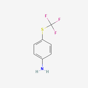 Chemical structure of Trifluoromethylthio)aniline