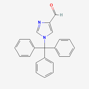 Chemical structure of 1-Tritylimidazole-4-carboxaldehyde