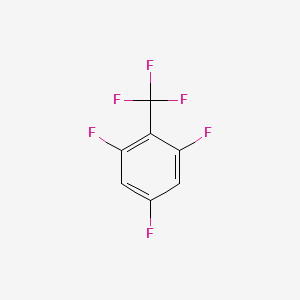 Chemical structure of 2,4,6-Trifluorobenzotrifluoride
