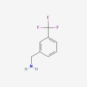 Chemical structure of 3-(Trifluoromethyl)benzylamine